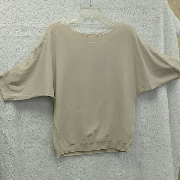 BCBGMaxAzria Tops - Boat neck cream top
